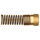 Brass DOT Air Brake - Nut with Spring Hose Guard - 3/8 Inch Hose Inner Diameter (HID)