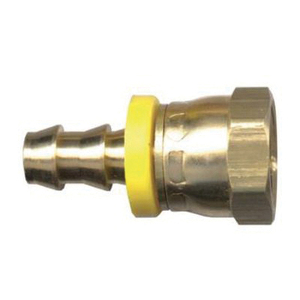 Brass Grip-Tite Reusable Hose - Fittings SAE 45-Degree Female Flare Swivel - 3/8 In Hose Inner Diameter (HID) x 3/8 In Tube
