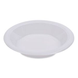 Hi-Impact Plastic Dinnerware, Bowl, 10 to 12 oz, White, 1,000/Carton