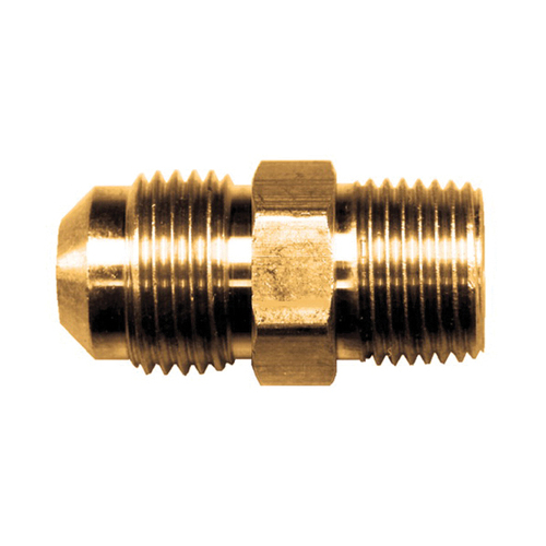 Brass SAE - 45-Degree Flare Union Coupling -Tube to Male Pipe - 5/8 Inch Tube x 3/8 Inch Male Pipe Thread (MPT)
