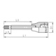 ZEBRA 1/2 Inch 12-Point Socket Bit, Short  M10  (60mm)