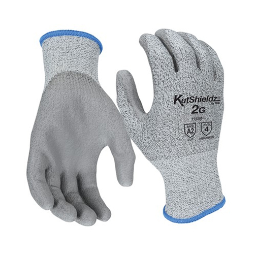 NSI KutShieldz® 2G Polyurethane Palm Coated HPPE Level A2 Cut ResistantGloves, 2XLarge