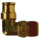 Male 90 Swivel Elbow, 1/2 Od X 3/8 Nptf