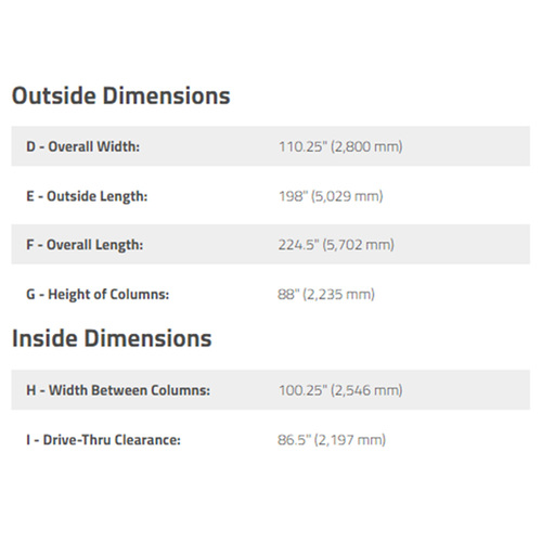 HD-9XL / 9,000lb Capacity 4 Post Lift / Regular Width / Extended Length