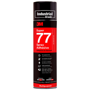 3M Super 77 Classic Spray Adhesive, Clear, 24 fl oz