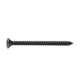 Phillips Oval Head Self-Tapping Screw Black 4X1/2