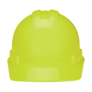 NSI Power Shell® II 4-Point Ratchet Suspension Cap Hard Hat, Hi-Vis Lime