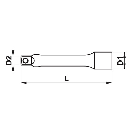 ZEBRA 1/4 Inch Extension - 250mm Long