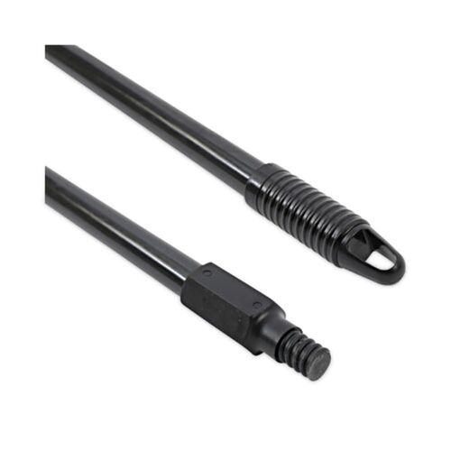 Fiberglass Broom Handle, Nylon Plastic Threaded End, 1