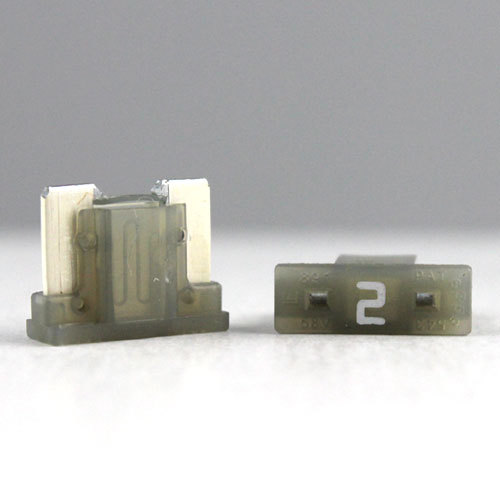 Low Profile Mini Fuse 2 Amp Black