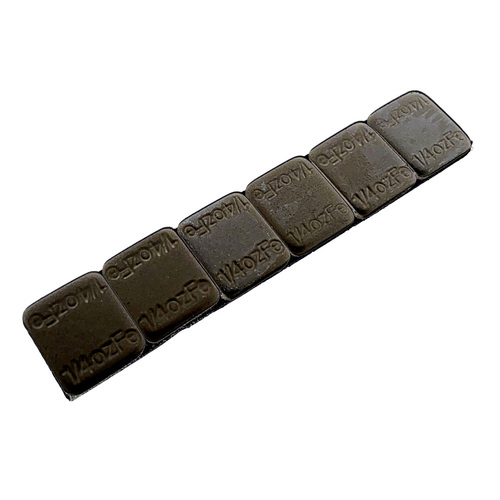 PRO Series ¼oz. 13lb. Roll Black Coated Steel Wheel Weight - 850Segments/Roll