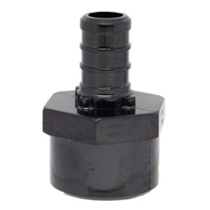Black 1/2" x 1/2" Pex Female NPT Adapter