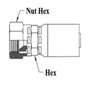 3/4 HOSE G-3/4-14  JIS 30 PAR P FE SWVL