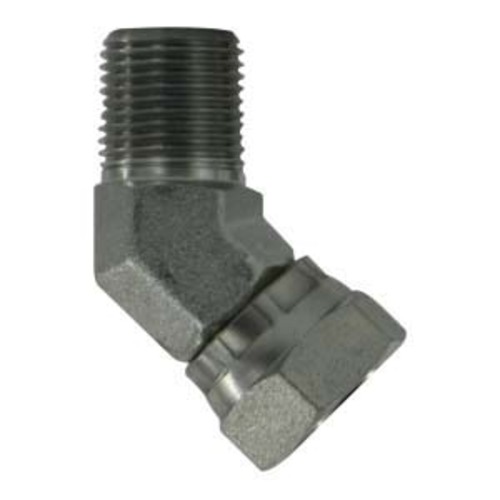 1/8X1/8 Male 45 Degree Pipe Elbow Swivel Adapter