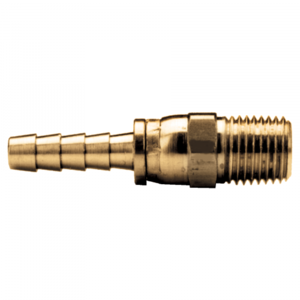 Brass Swivel Hose Barb - 1/2 Inch Hose Inner Diameter (HID) x 1/2 Inch Male Pipe Thread (MPT)