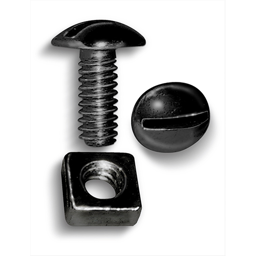 License Plate Screw Set Black 1/4X5/8
