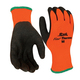 NSI Ruf-flex® Thermo Black Rubber Palm Coated Hi-Vis Orange InsulatedWork Gloves, Large