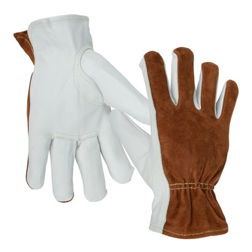 NSI Select Grade Grain Cowhide Leather Driver Gloves, Medium