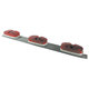 Red Ientificationd Light Marker Bar Incandescent 3 Lenses on 1 Bar