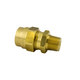 Brass DOT Air Brake Coupler Assembly - 3/8 In Hose Inner Diameter x 1/4 In Male Pipe Thread (MPT)