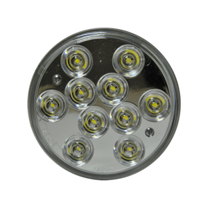 Clear Back Up Round 10 LEDS 4 1/4"x 7/8" H