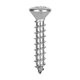 12 X 1 Phillips Oval Head Sheet Metal Screw - Type A - DIN 7983 - 316 Stainless Steel