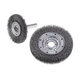 Crimped Wire Wheel Brush - Narrow Face - 8 Inch - Carbon - Wire Size .014
