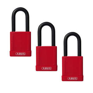 ABUS Safety Padlock - Aluminum Core Padlock 74/40HB75 Red KD 1 Key