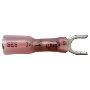 Supreme+ Crimp/Solder/Seal #10 Stud Spade Connector - 22-18 AWG