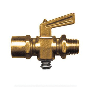 Brass Drain Cocks - Spring Bottom Shut Off Cock - 1/4 Inch Pipe Female - Male