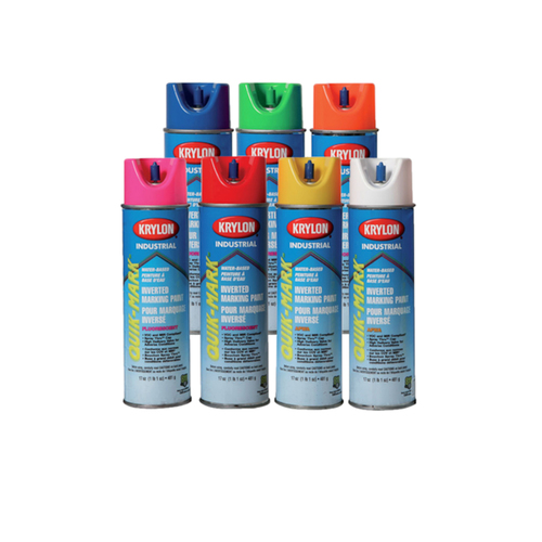 Krylon® Quik-Mark Inverted Water-Based Spray Marking Paint -Fluorsecent Blue