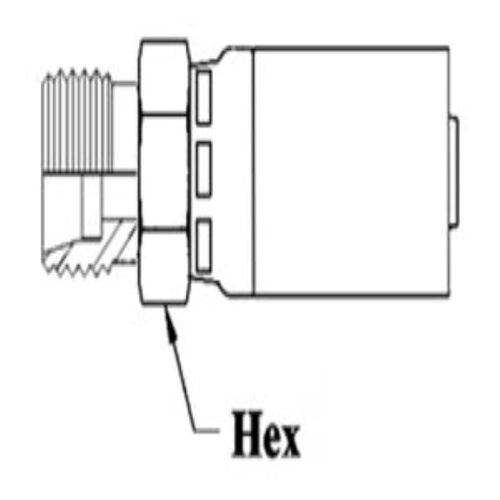 1/2 HOSE M22X1.5 DIN LIGHT 24 M SLD