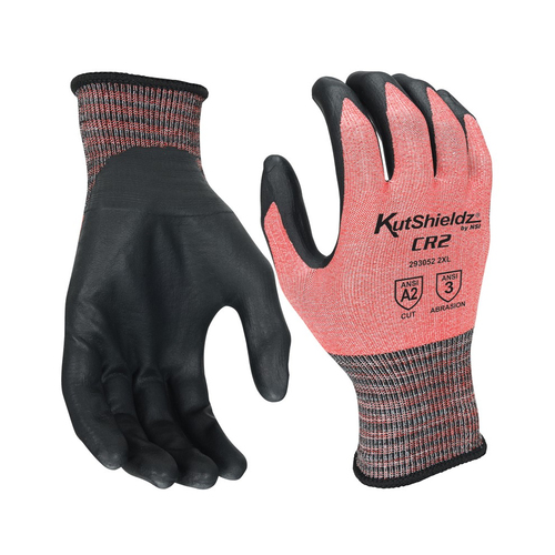 NSI KutShieldz® CR2 Touchscreen Polyurethane Palm Coated HPPE Blend Level A2 Cut Resistant Gloves - 2XLarge
