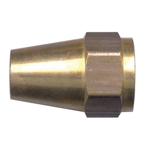 Brass SAE 45-Degree Flare Long Nut - 1/4 Inch Tube