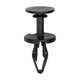 Black Nylon Fender Apron Push Type Retainer