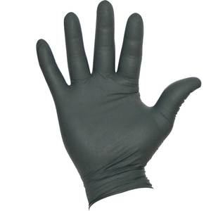 Ammex® GlovePlus Nitrile Gloves - Industrial Grade - Black - (100 / Box) - Medium