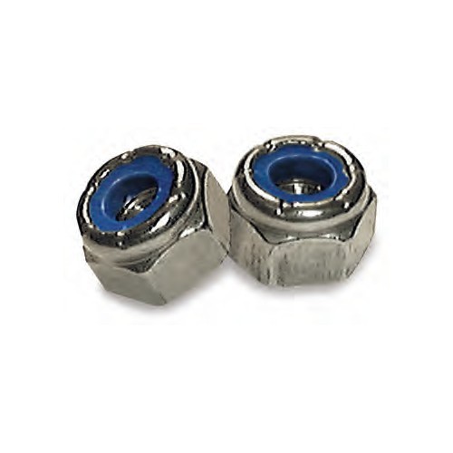 Stainless Steel Nylock Nylon Insert Lock Nut #10-24