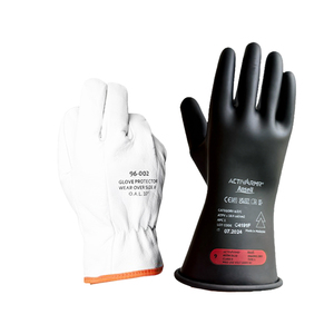 Electrical Insulating And Leather Protector Glove Set - Size 10