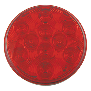 Red Signal/Park Round 10 LEDS 4 1/4"X 7/8"H