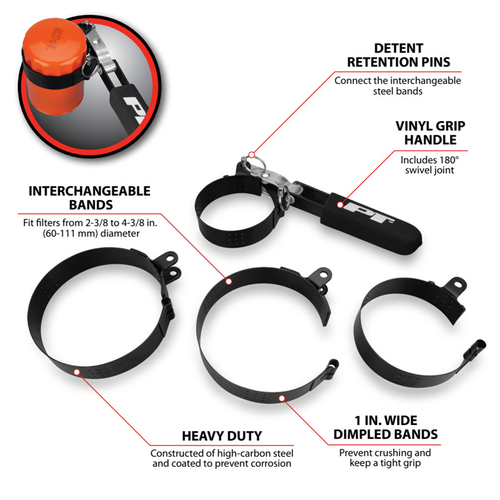 Oil Filter Wrench Set, 4-In-1