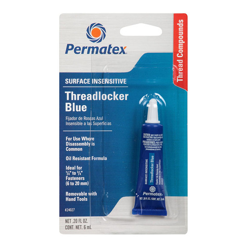 Permatex Medium Strength Threadlocker Blue, 6ml