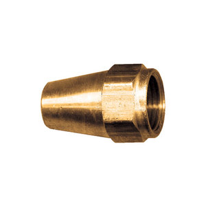 Brass SAE 45-Degree Flare Long Nut - 1/4 Inch Tube