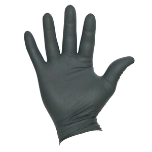 Ammex Exam Grade Nitrile Gloves - Black (100/Box) - Medium - Case Pack