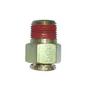 Brass Push-To-Connect - DOT Air Brake - Nylon Tubing Male Connector - 1/2 Inch Tube x 1/4 Inch Male