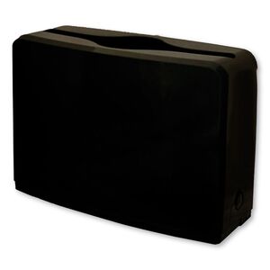 Countertop Folded Towel Dispenser, 10.63 X 7.28 X 4.53, Black