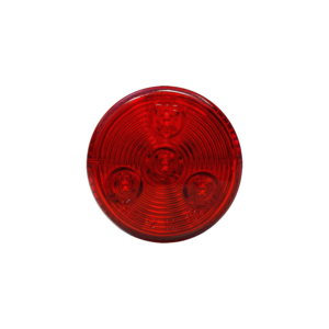 Red Clearance Marker Round 4 LEDS 2 1/2"X 1"