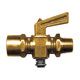 Brass Drain Cocks - Spring Bottom Shut Off Cock - 3/8 Inch Pipe Female - Male