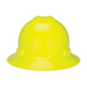 NSI Power Shell® II 4-Point Ratchet Suspension Full Brim Hard Hat, Hi-Vis Lime