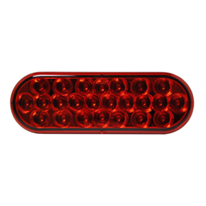 Red Stop/Turn/Tail Oval 24 LEDS 6 1/2"X 2 1/4"X 1"