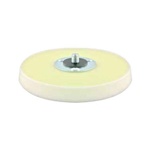 Backing Pad - Soft Riveted - Hook and Loop Fastener (HLF) - 6 Inch - No Hole - 5/16-24 Inch Male Riv